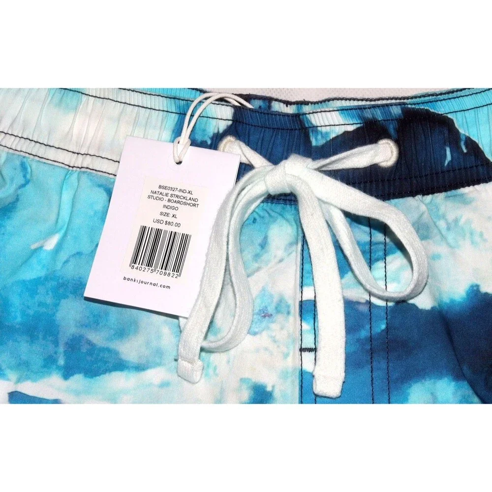 Banks Journal Natalie Strickland‎ Studio Indigo Men's Board Shorts Size XL